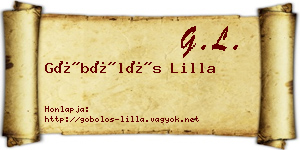Göbölös Lilla névjegykártya